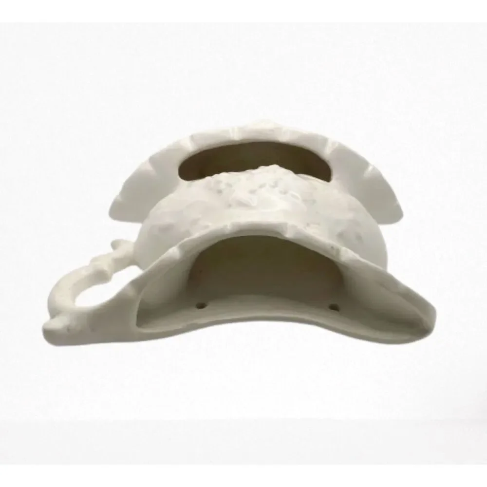 Vintage White Ceramic Pitcher Bowl Pocket Wall Planter